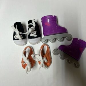 Bundle of doll shoes (fits 18” dolls)